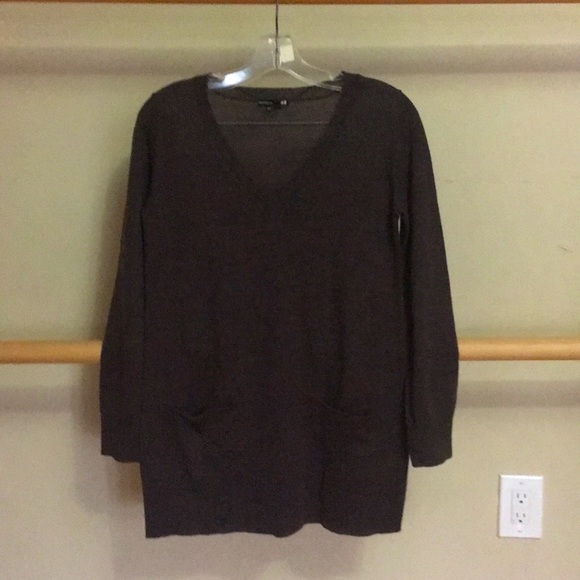 H&M Brown Knit Tunic Dress Long Sleeve w/ Pockets - Picture 2 of 8